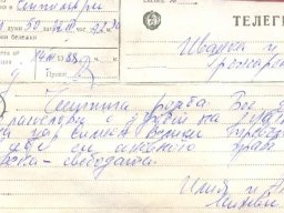 телеграма по случай Диди