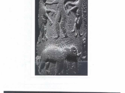 Two-sides-of-a-molded-tablet-showing-the-goddess-battling-tiger-demons-and-killing-the~0