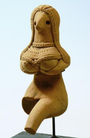 Mergarh Terracotta Female Figure Baluchistan, Mergarh, Indus Valley. Ca. 3000-2500 BC