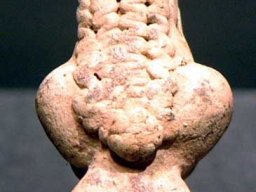Indus Valley Civilization Terracotta Fertility Goddess - Pakistan-Western India. 3500-2500 BC. H. 8,3 cm Harappan style