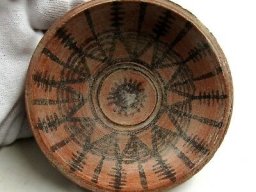 Authentic-Ancient-Indus-Valley-Terracotta-Bowl-W-Geometric