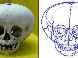 skull from Ica(Peru) and Merida(Mexico)